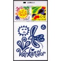 Sverige 2007. Forårstegn. AFA nr. 2501-04, postfrisk sammentryk stemplet  hæfte FDC parstykkke