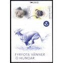 Sverige 2008. Hunde. AFA nr. 2553-56, postfrisk  stemplet  hæfte FDC parstykkke