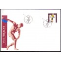 Sverige 1995. FN og atletik , AFA 1822-3, postfrisk stemplet  hæfte FDC