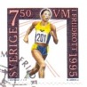 Sverige 1995. FN og atletik , AFA 1822-3, postfrisk stemplet  hæfte FDC