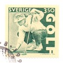 Sverige 1996. Golf og Endre Nemes maleri. AFA 1891-92 postfrisk stemplet  hæfte FDC