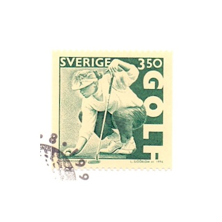 Sverige 1996. Golf og Endre Nemes maleri. AFA 1891-92 postfrisk stemplet  hæfte FDC