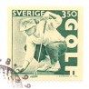 Sverige 1996. Golf og Endre Nemes maleri. AFA 1891-92 postfrisk stemplet  hæfte FDC