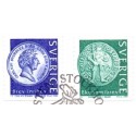 Sverige 1999. Mønter. AFA nr. 2021-22 postfrisk stemplet  hæfte FDC parstykkke