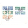 Sverige. 1980 Vedvarende energiformer. AFA nr. 1101-05 postfrisk sammentryk stemplet  hæfte FDC parstykkke