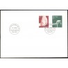Sverige. 1980. Socialforsorg. AFA nr. 1108-09 postfrisk stemplet  hæfte FDC parstykkke