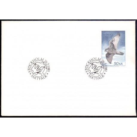 Sverige. 1981. Jagtfalk. AFA nr. 1144 postfrisk  stemplet  hæfte FDC parstykkke