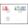 Sverige. 1981. Nobelpristager 1921, AFA nr. 1173-75 postfrisk  stemplet  hæfte FDC parstykkke