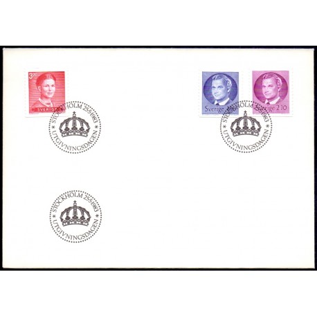 Sverige. 1983. Suppleringsværdier, AFA nr. 1231-33 postfrisk  stemplet  hæfte FDC parstykkke SWEDEN