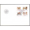 Sverige. 1983. Julefrimærker, AFA nr. 1255-58 postfrisk 4-blok Stemplet hæfte FDC parstykkke SWEDEN
