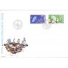 Sverige. 1984. Satellitprojektet Viking, AFA nr. 1293-94 postfrisk  Stemplet hæfte FDC parstykkke SWEDEN **/o
