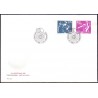 Sverige. 1985. Verdensmesterskaberne i bordtennis. AFA nr. 1314-15 postfrisk  Stemplet hæfte FDC parstykkke SWEDEN **/o