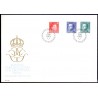 Sverige. 1986. Kong Carl & Dr. Silvia. AFA nr. 1353-55 postfrisk Stemplet hæfte FDC parstykkke SWEDEN **/o