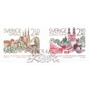 Sverige. 1986. Fællesnordisk udgave. AFA nr. 1375-76 postfrisk Stemplet hæfte FDC parstykkke SWEDEN **/o