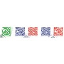 Sverige 2012. Geometriske figurer. AFA nr. 2816-20 postfrisk stemplet  hæfte FDC parstykkke