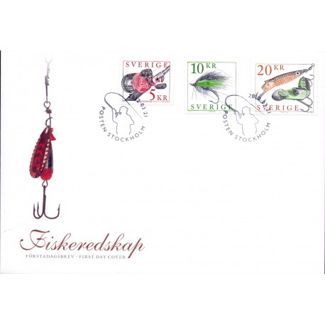 Sverige 2012. Sportsredskaber. AFA nr. 2826-28 postfrisk  stemplet  hæfte FDC parstykkke
