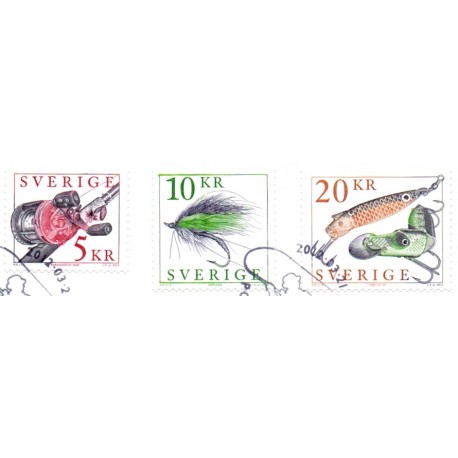 Sverige 2012. Sportsredskaber. AFA nr. 2826-28 postfrisk  stemplet  hæfte FDC parstykkke