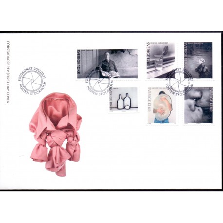 Sverige 2012. Svensk fotokunst. AFA nr. 2829-34 postfrisk stemplet  hæfte FDC parstykkke