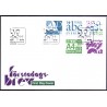 Sverige 2012. Skrifttyper. AFA nr. 2849-53 postfrisk  stemplet  hæfte FDC parstykkke
