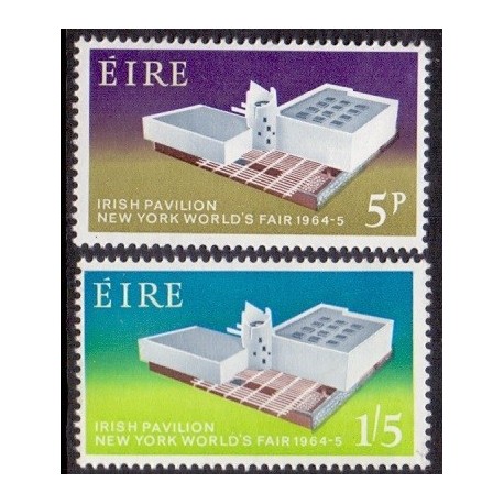 Irland. 1964. Verdensudstilling, i komplet set postfrisk
