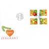 Sverige 2012. Julefrimærker. AFA nr. 2867-70 postfrisk stemplet  hæfte FDC parstykkke