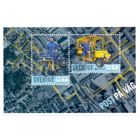 Sverige 2013. Europamærker / CEPT. AFA nr. 2890 postfrisk miniark stemplet  hæfte FDC parstykkke