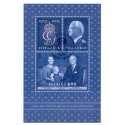 Sverige 2013. Carl Gustav 40 år som statschef. AFA nr. 2907 postfrisk miniark stemplet  hæfte FDC parstykkke