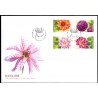Sverige 2013. Dahlia. AFA nr. 2914-17, postfrisk  stemplet  hæfte FDC parstykkke