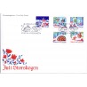 Sverige 2013. Julefrimærker. AFA nr. 2921-25, postfrisk stemplet  hæfte FDC parstykkke