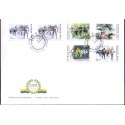 Sverige 2014. En svensk klassiker. AFA nr. 2936-40, postfrisk  stemplet  hæfte FDC parstykkke