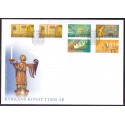 Sverige 2014. Kirkens kunst. AFA nr. 2960-64 postfrisk stemplet  hæfte FDC parstykkke
