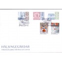 Sverige 2015. Gårde i Hälsingland. AFA nr. 3026-30 postfrisk   stemplet  hæfte FDC parstykkke