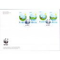 Sverige 2015. Verdensnaturfonden WWF. AFA nr. 3018-19 postfrisk  stemplet  hæfte FDC parstykkke