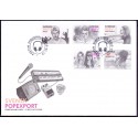 Sverige 2015. Svensk popexport. AFA nr. 2997-3001 postfrisk   stemplet  hæfte FDC parstykkke