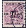 1918. 27-Øres provisorier. VM kors, AFA nr. 89  stemplet  postfrisk    Ubrugt Stemplet FDC