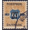 1918. 27-Øres provisorier. VM krone, AFA nr. 97  postfrisk    Ubrugt Stemplet FDC