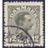 1918-20. Chr. X. 12 Øre, AFA nr. 100 postfrisk  Ubrugt Stemplet FDC