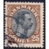 1918-20. Chr. X. 25 Øre, AFA nr. 101 postfrisk Ubrugt Stemplet FDC