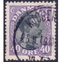1918-20. Chr. X. 40 Øre, lilla/grå. AFA nr. 105 postfrisk  Ubrugt Stemplet FDC