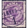 1918-20. Chr. X. 5 Kr. rødviolet. AFA nr. 110a postfrisk  Ubrugt Stemplet FDC
