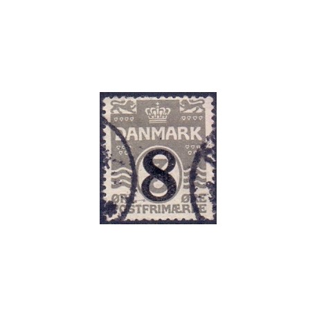 1921-22. 8/3 Øre provisorier.  AFA nr. 117 postfrisk Ubrugt Stemplet FDC