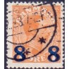 1921-22. 8/7 Øre provisorier.  AFA nr. 118 postfrisk   Ubrugt Stemplet FDC