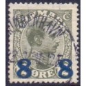 1921-22. 8/12 Øre provisorier.  AFA nr. 119 postfrisk   Ubrugt Stemplet FDC