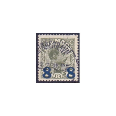 1921-22. 8/12 Øre provisorier.  AFA nr. 119 postfrisk   Ubrugt Stemplet FDC