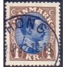 1921-22. Chr. X. 1 kr. tp. II. AFA nr. 131a postfrisk  Ubrugt Stemplet FDC