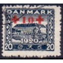 1921. Røde Kors, 20+10 Øre.  AFA nr. 121 postfrisk  Ubrugt Stemplet FDC