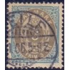 1902-03. To-farvede 3 øre AFA nr. 22Cy, postfrisk Ubrugt stemplet