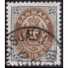 1875. To-farvede 16 øre AFA nr. 27y, postfrisk Ubrugt stemplet
