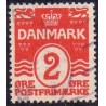 1917.  Bølgelinietype 2 Øre, VM krone  AFA nr. 78A, postfrisk     Ubrugt Stemplet FDC