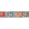 1926. Karavel. 15-40 Øre. AFA nr. 169-74 stemplet postfrisk  Ubrugt Stemplet FDC